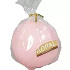 Lakkozott gömb gyertya 80mm rózsaszín