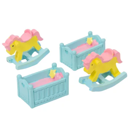 Hintaló, kiságy poly 5cm 4db-os csomag