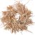 Selyemvirág koszorú beige 30cm