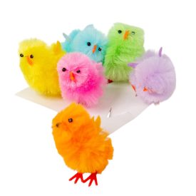 Csibe színes 4cm 6db-os csomag Csibe színes 4cm 6db-os csomag