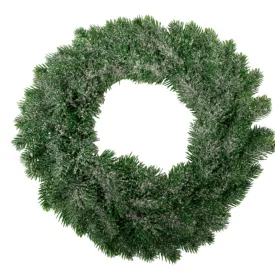 Fenyő koszorú havas zöld 42cm