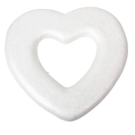 Hungarocell szív fehér 27x3cm Hungarocell szív fehér 27x3cm