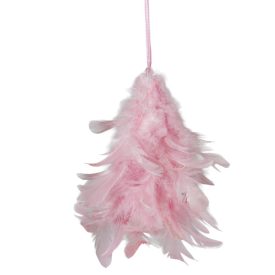Akasztós toll fenyő rózsaszín 14cm Akasztós toll fenyő rózsaszín 14cm