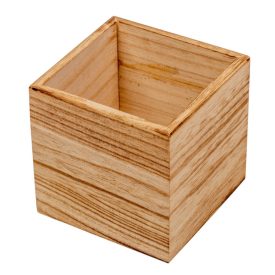 Fa doboz szögletes natúr M10x10x10cm Fa doboz szögletes natúr M10x10x10cm