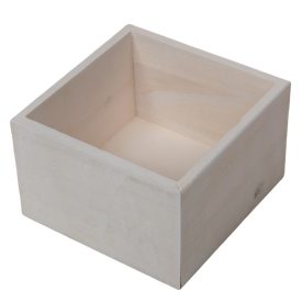 Fa doboz fehér M8x13x13cm Fa doboz fehér M8x13x13cm