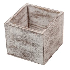 Fa doboz mosott szürke M8x9x9cm  Fa doboz mosott szürke M8x9x9cm