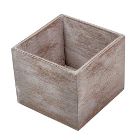 Fa doboz szögletes mosott szürke M12x13x13cm Fa doboz szögletes mosott szürke M12x13x13cm