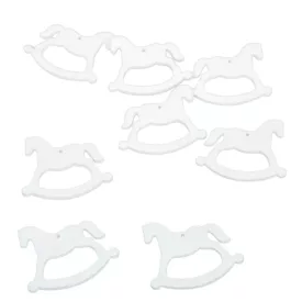 Hintaló fa fehér 5cm 8db-os