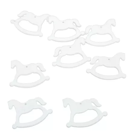 Hintaló fa fehér 5cm 8db-os