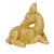 Őzike fekvő glitteres arany poly M4,5cm