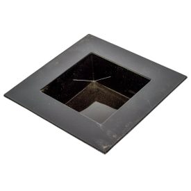 Peremes műanyag tál vastagfalú fényes fekete 20x20cm Peremes műanyag tál vastagfalú fényes fekete 20x20cm