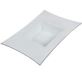 Peremes műanyag tál fényes fehér M5x30x22cm Peremes műanyag tál fényes fehér M5x30x22cm