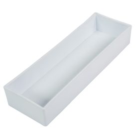 Tégla tál műanyag vastagfalú fényes fehér M5x31x10cm Tégla tál műanyag vastagfalú fényes fehér M5x31x10cm