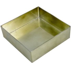   Négyzetes tál műanyag vastagfalú gránit zöld M6x20x20cm