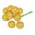 Glitteres golyó pick arany 20mm 10db-os