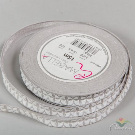 Textil szalag MAGO szürke 15mm x 15m