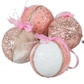   Glitters, plüssös gömb pink 80mm | a minta nem választható!