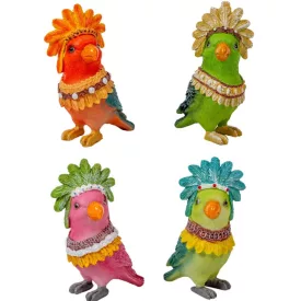 Papagáj madár polyresin 14cm