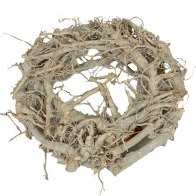 Gyapott vessző koszorú fehér D28cm Gyapott vessző koszorú fehér D28cm