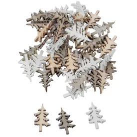 Fenyő fa natúr-szürke-fehér 3cm 60db-os csomag