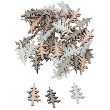 Fenyő fa natúr-szürke-fehér 3cm 60db-os csomag