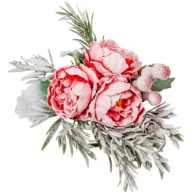 Virágos, tobozos csiptető pick 20cm