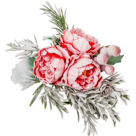 Virágos, tobozos csiptető pick 20cm