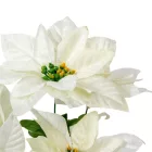 Mikulásvirág csokor 5 virágos krém 36cm