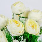 Boglárka csokor 12 virág krém 40cm