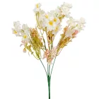 Virágos ág 5 virágos krém 38cm