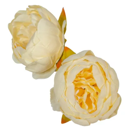 Peónia virágfej 8cm ivory 310