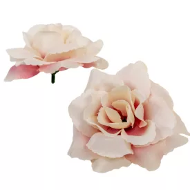   Rózsa virágfej nyílt 10cm cappuccino 10 darabos csomagban rendelhető (darab ár!)