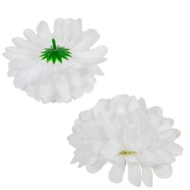 Krizantém virágfej fehér D11cm 36db/# Krizantém virágfej fehér D11cm 36db/#