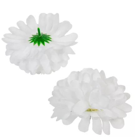 Krizantém virágfej fehér D11cm 36db/#