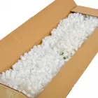 Krizantém virágfej szatén fehér D11cm 36db/#