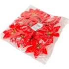 Mikulás virágfej piros 14cm