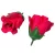 Rózsabimbó virágfej 5,5cm piros 408
