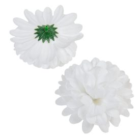 Krizantém virágfej fehér D10cm 36db/# Krizantém virágfej fehér D10cm 36db/#