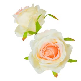 Rózsa virágfej D6cm 24db/szín/csom krém rózsaszín 1000 Rózsa virágfej D6cm 24db/szín/csom krém rózsaszín 1000