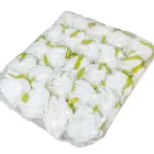 Rózsa virágfej 6cm fehér 6 darabos csomagban rendelhető (darab ár!)