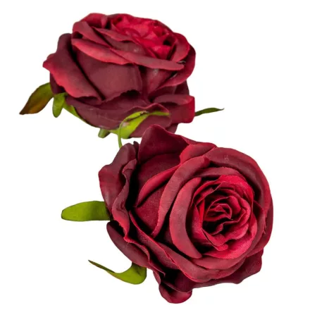 Rózsa virágfej 6cm bíbor 6 darabos csomagban rendelhető (darab ár!)