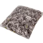 Rózsa virágfej 6cm szürke 6 darabos csomagban rendelhető (darab ár!)