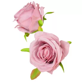 Rózsa virágfej 6cm mauve