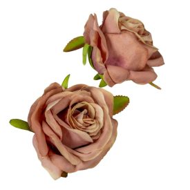 Rózsa virágfej D6cm 24db/szín/csom őszi mályva 901 Rózsa virágfej D6cm 24db/szín/csom őszi mályva 901