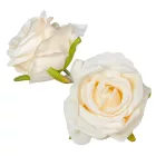 Rózsa virágfej 6cm ivory 6 darabos csomagban rendelhető (dabar ár!)