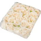 Rózsa virágfej 6cm ivory 6 darabos csomagban rendelhető (dabar ár!)