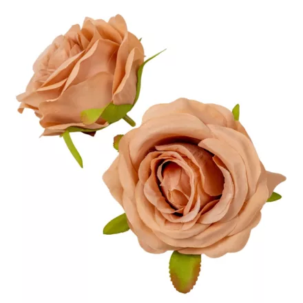 Rózsa virágfej 6cm mályva/nude 6 darabos csomagban rendelhető (darab ár!)