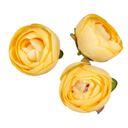 Boglárka virágfej 4,5cm sárga