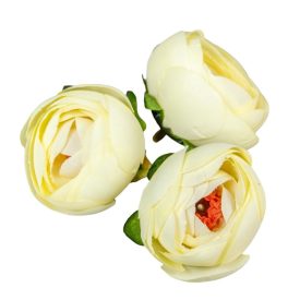 Boglárka virágfej D4,5cm vanilia 216 60db/csom Boglárka virágfej D4,5cm vanilia 216 60db/csom