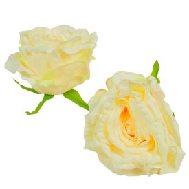 Rózsa virágfej D12cm 12 barack 6db/csom Rózsa virágfej D12cm 12 barack 6db/csom